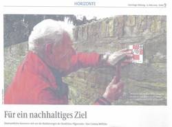 Jochen Schmietendorf bei der Markierung
Text aus der Sonntags-Zeitung vom 17.5.2015 Jochen Schmietendorf bei der Markierung
Text aus der Sonntags-Zeitung vom 17.5.2015